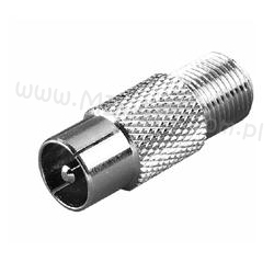 Adapter Redukcja F Gniazdo / Wtyk Antenowy TV ANT SAT