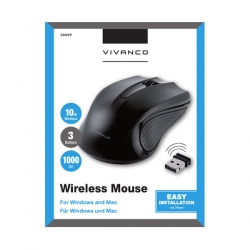 Mysz Bezprzewodowa 1000dpi USB Wifi 3 przyciski