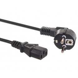 Kabel Zasilający 3pin 3m z Uziemieniem EU