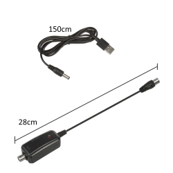 Adapter Zasilania z USB do anten DVB-T Pokojowych Zewnętrznych 5V