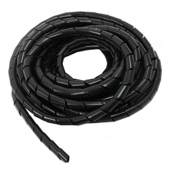 Maskownica Organizator Kabli i Przewodów Elastyczny 8,7x10mm 3m Czarny