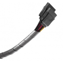 Maskownica Kabli Przewodów Kręgosłup 3m Srebrna FI 5-6mm