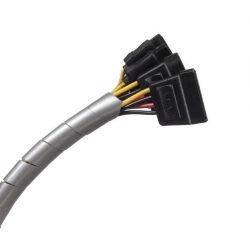 Maskownica Przewodów Kabli Rozciągliwa 3m Srebrna FI 8-10mm