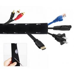 Maskownica Kabli Dwustronna Biała/Czarna Neopren Rzep