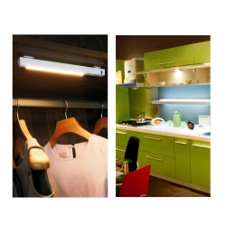 Lampka z Czujnikiem Ruchu 19xLED ON/OFF/Auto Garderoba Szafa Szuflada