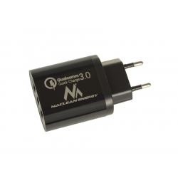 Ładowarka Sieciowa 3x USB 5 9 12V Quick Charge 3.0 czarna