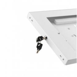 Obudowa Uchwyt Ścienny Reklamowy do Tableta Ipad Samsung 9,7-11 Zamek Biała