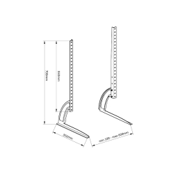 Stojaki Podstawa pod TV LED LCD Plazmę Uniwersalna 50kg VESA 600 400 300