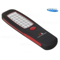 Lampa warsztatowa 24 LED magnes hak 3xAA