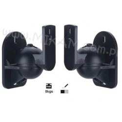 Uchwyty Wieszaki Ścienne do Kolumn Głośników Czarne KPL