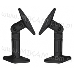 Uchwyt Wieszaki Ścienne do Kolumn Głosników Czarne KPL 2szt