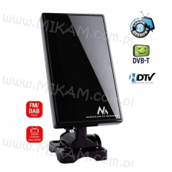 Antena TV DVB-T Zewnętrzna / Wewnętrzna Czarna Panel