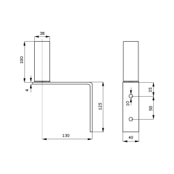 Uchwyt Antenowy Maszt GSM Wi-Fi LTE 5G DVB-T Internetowy do Anteny SOLIDNY