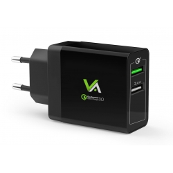 Ładowarka Sieciowa 2x USB 5,4A Quick Charge 3.0