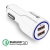 Ładowarka Samochodowa 2x USB Quick Charge 6A QC 3.0 biała